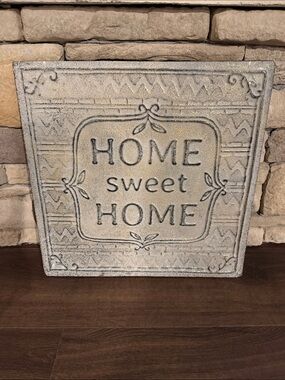 Home Sweet Home Decorative Metal Wall Plaque